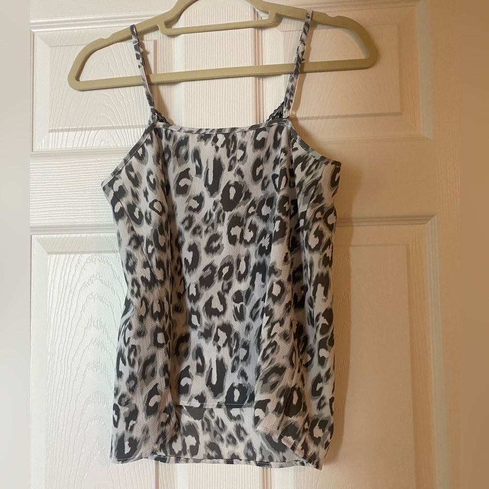 Pink Rose Cheeta Print Cami Tank - Picture 2 of 5